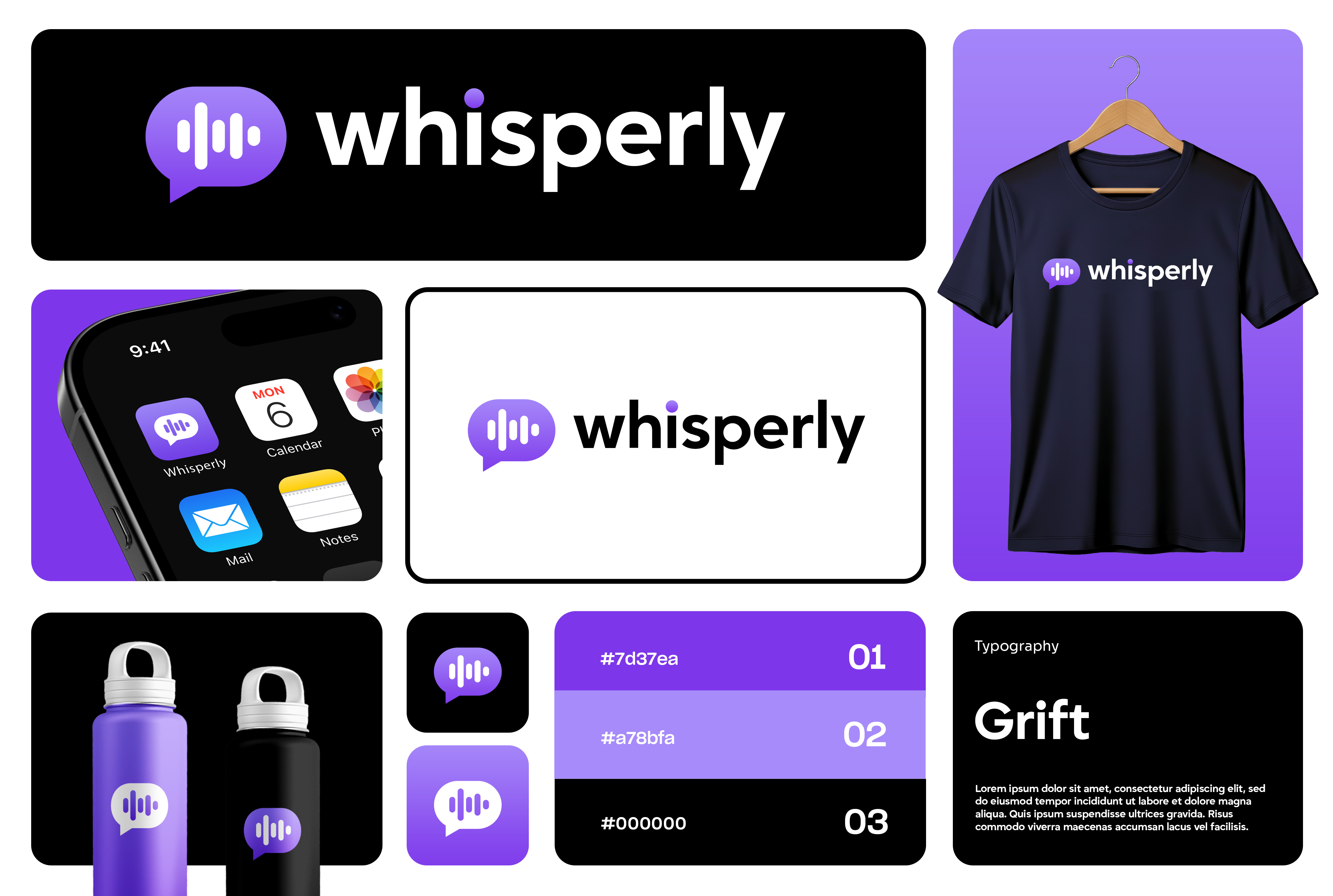 Whisperly brand identity